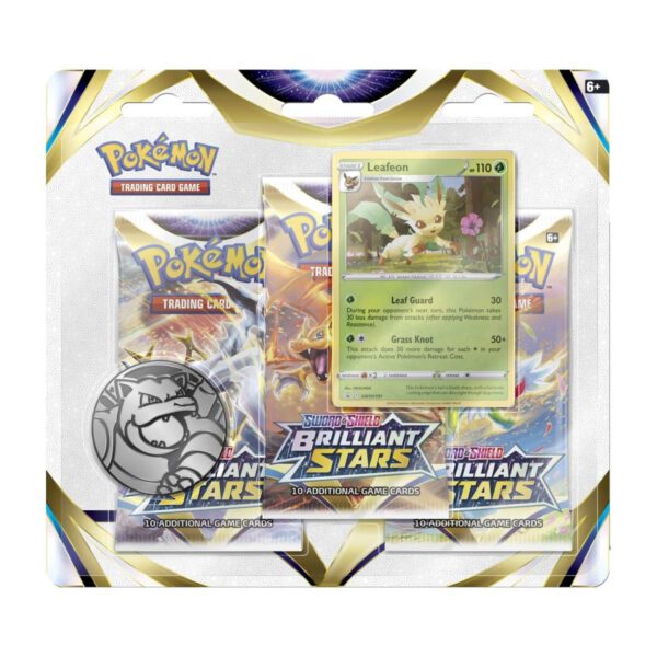 Leafeon 3 Booster Pack - Brilliant Stars